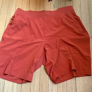 Men's Orange Lululemon Athletic Shorts